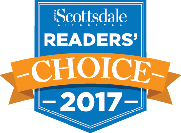 Scottsdale Lifestyle Readers’ Choice 2017 award badge